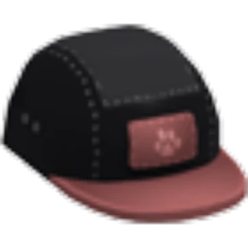 Black 5 Panel Cap
