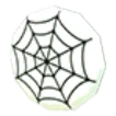 Eco White Spider Web Badge