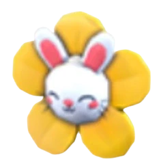 Flower Bunny Clip