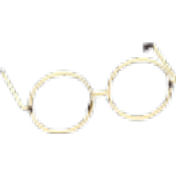 Gold Circle Glasses