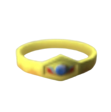 Gold Crown with Sapphire