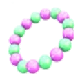 Purple & Green Beads