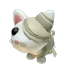 Halloween White Mummy Cat
