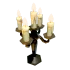 Halloween Black Victorian Candlestick Rattle