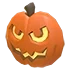 Halloween Orange Pumpkin Flying Disc