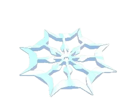 Snowflake Flying Disc