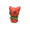 Strawberry Kitty Throw Toy