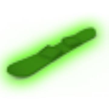 Green Neon Snowboard