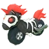 Halloween Black Ponycycle