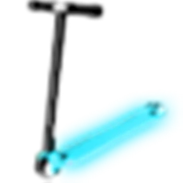 Neon Blue Scooter
