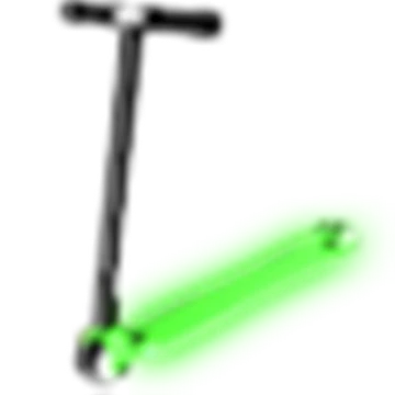 Neon Green Scooter
