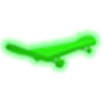 Neon Green Skateboard