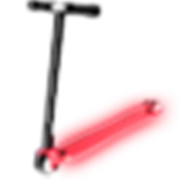 Neon Red Scooter