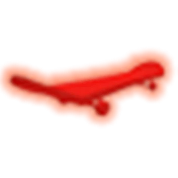 Neon Red Skateboard